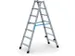 Boktrap Aluminium L 1 61M 2X7Treden Dubbelzijdig