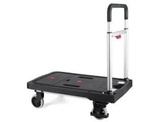 Transportkar Pavo platform trolley inklapbaar 137kg zwart - 5