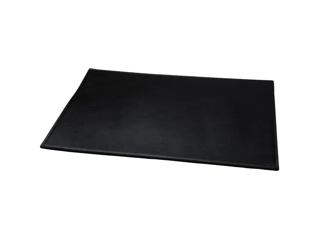 Bureauonderlegger Alassio echt leder zwart 65x45cm