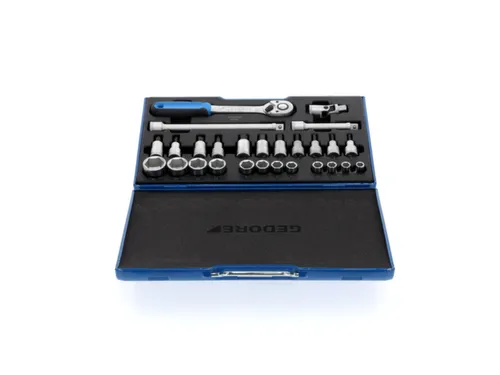 19 IMU-10 Dopsleutelset 1/2 inch,27-delig,zeskant,10-30mm