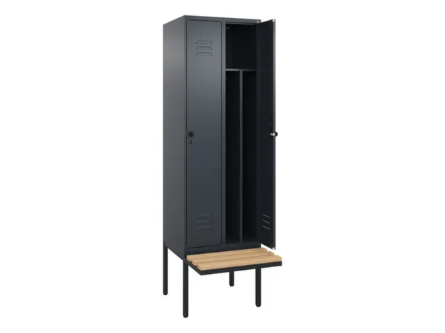 locker voor scheiding van kleding,HxBxD 2120x600x815mm,2vak