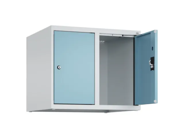 opzetkast,v. locker,2vak.,vak B 300mm,HxBxD 500x600x500mm,cilinderslot