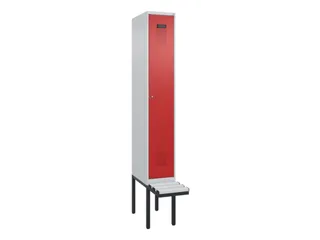locker met bank,HxBxD 2120x300x815mm,1vak,vak B 300mm,cilinderslot - 2