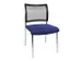 Siège visiteur Assise tissu bleu Dos maille noir