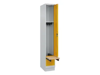 locker met bank,HxBxD 1950x300x815mm,1vak,vak B 300mm,cilinderslot - 1