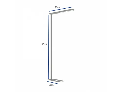 Vloerlamp LED MAULjet Dimbaar Zilver