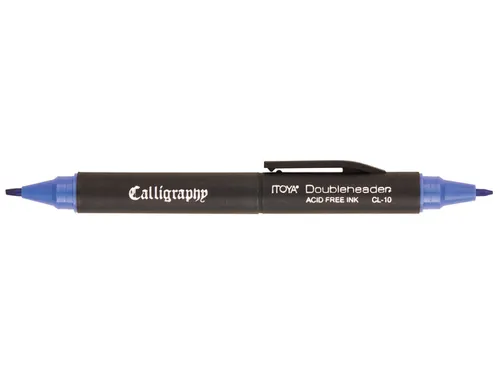 Kalligrafiepen Itoya CL10 1.5mm én 3.0mm penpunt blauw