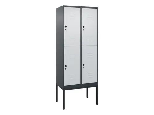 dubbeldekse locker,HxBxD 2120x800x500mm,2x2vak.,vak B 400mm