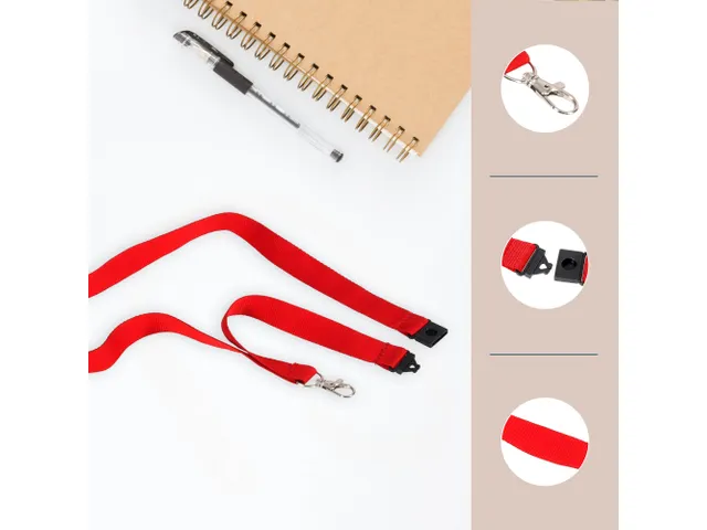 Badgekoord Europel rood