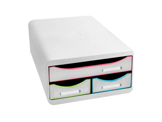 Ladenbox Small-Box 3 Laden Black Office Wit/Harlekijn