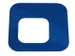 Oplegdeksel,V. Afvalbak 1X60L,Vierkant,1Opening,Staal,Blauw