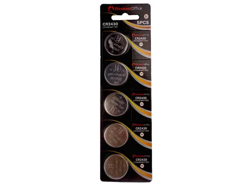 Knoopcelbatterij CR2430 3.0V Blister 5 Stuks