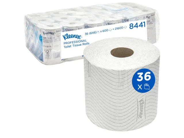 Toiletpapier Kleenex 2-laags 600vel wit 8441