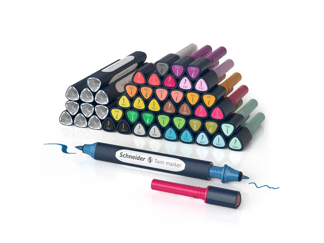 Twinmarker Schneider set Paint-It 040 52 stuks ass. kleur