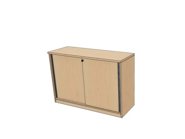 schuifdeurkast,HxBxD 825x1200x445mm,NE-esdoorn