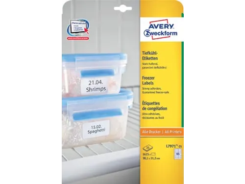 Avery diepvriesetiketten 38.1x21.2mm
