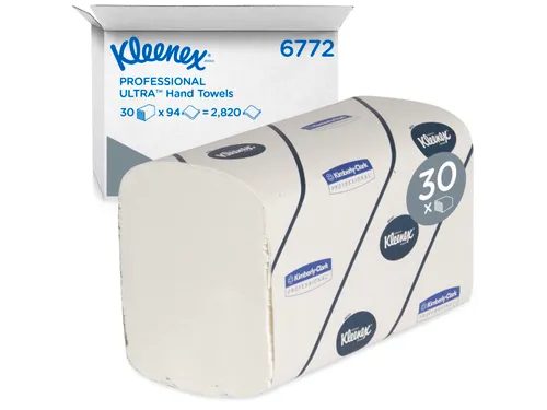 Handdoek Kleenex Ultra i-vouw 2-laags 21,5x41,5cm 30x94stuks wit 6772
