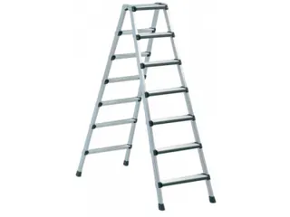 trapladder,NL,beide zijden,2x7treden,m. bekleding,balk L 1,92m - 1