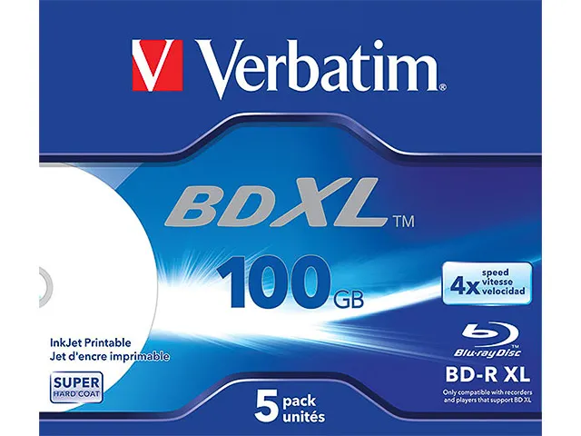 BD-R XL 100Go 4x (5) JC WORM