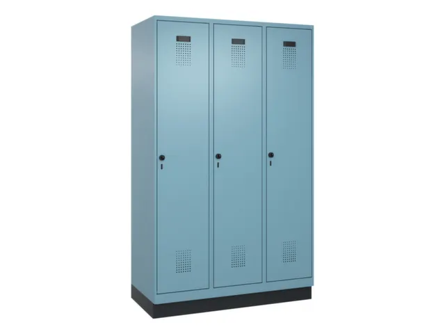 locker voor scheiding van kleding,HxBxD 1950x1200x500mm,3vak