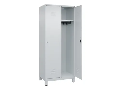 locker,HxBxD 1950x800x500mm,2vak,vak B 400mm,cil.-slot,voeten