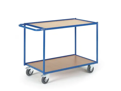 tafelwagen,draagverm. 250kg,2etage(s),laadvl. LxB 990x590mm,houtetage