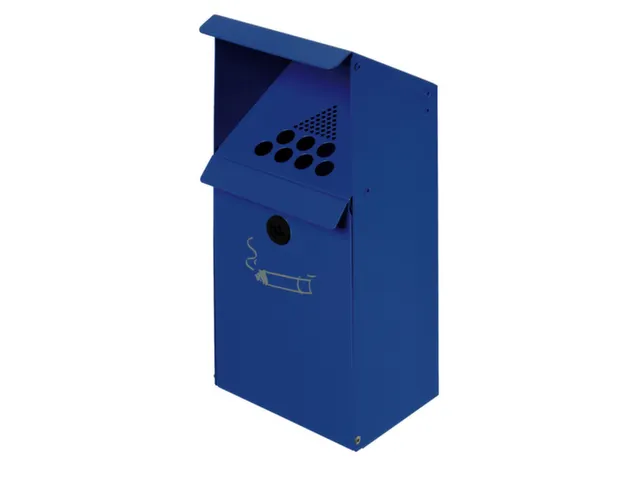 Wandasbak 3.7 Liter 410x180x150mm Overkapping Blauw Verzinkt