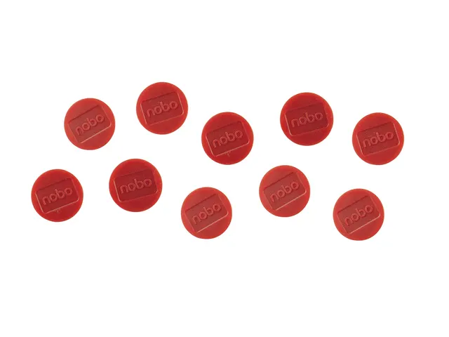 Magneet Nobo 32mm rood 10 stuks