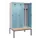 locker met bank,voor scheiding van kleding,HxBxD 2120x1200x815mm,3vak
