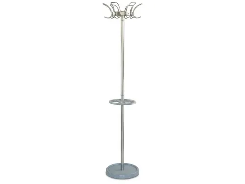 staande kapstok,HxØ 1800x400mm,6jashaken,parapluhouder/druppelvanger
