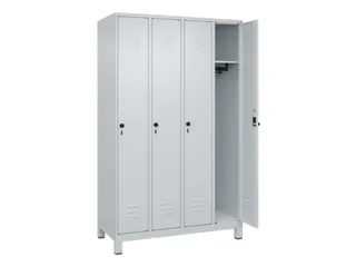 locker,HxBxD 1950x1200x500mm,4vak,vak B 300mm,draaigrendel,voeten - 2