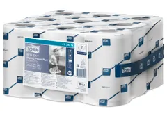 Tork 473474 Poetspapier M3 2-Laags Mini Centerfeed Smartcore Wit