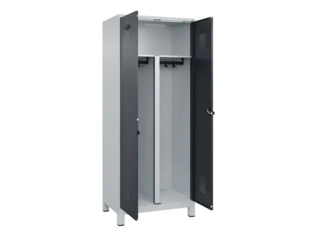 PBM-locker,HxBxD 1950x800x500mm,2vak,vak B 400mm,draaigrendel