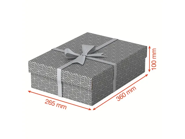 Esselte Home Middelgrote Opberg-en Geschenkdoos Grijs Set van 3