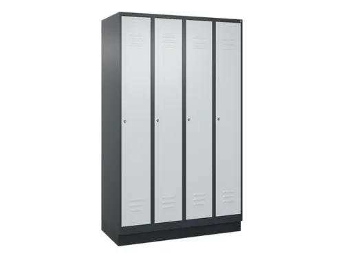 locker voor scheiding van kleding,HxBxD 1950x1200x500mm,4vak