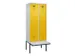 locker met bank,voor scheiding van kleding,HxBxD 2120x800x815mm,2vak