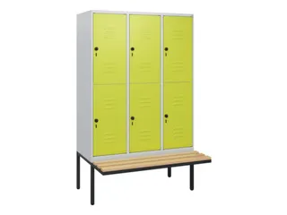 Dubbeldekse dekenkist,HxBxD 1950x1200x815mm,3x2vak.,vak B 400mm - 1