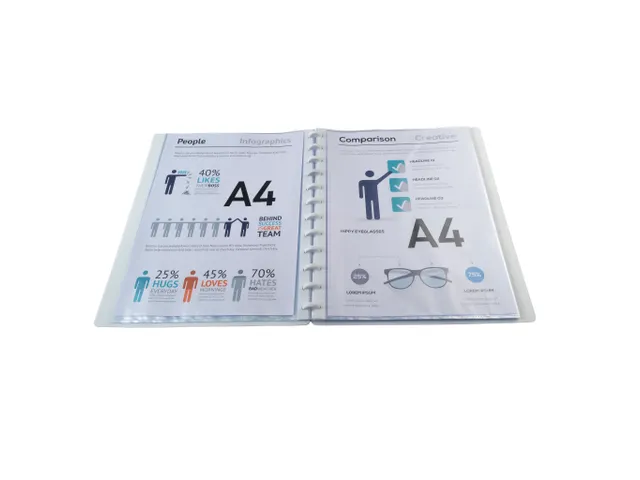 Showalbum Kreacover PP ring 30 tas wit