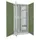 verticale kast,HxBxD 1950x1000x600mm,RAL7035,front RAL6011