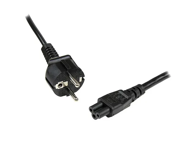 Laptop Stroomkabel 2 Meter EU Schuko naar C5, 2.5A 250V, 18AWG, Notebo