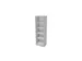 kantoorstelling,HxBxD 1895x600x445mm,MP-lichtgrijs