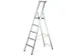 veiligheidsladder,eenzijdig,5treden m. R13-laag,stand H 1,33m
