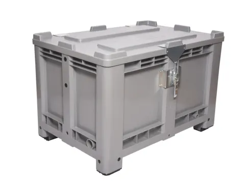 couvercle à charnière PE p. récipient grand volume capacité 470l