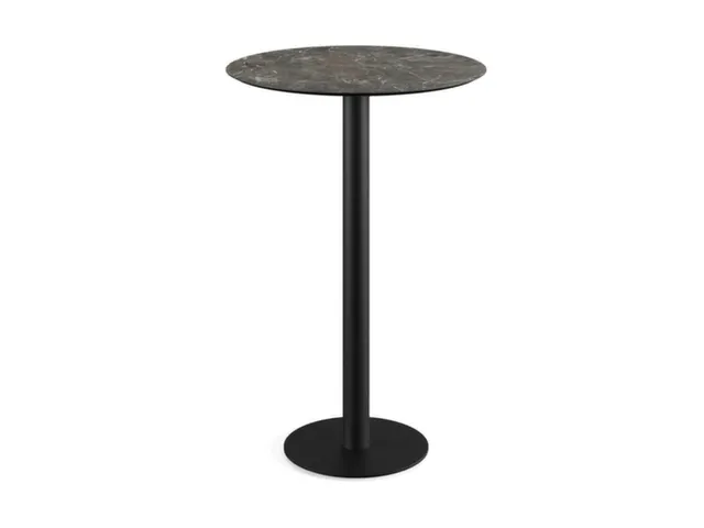 statafel,HxØ 730x700mm,rond,schotelvoet van staal