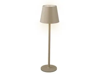 Tafellamp Lumineo led oplaadbaar steady binnen bruin - 1