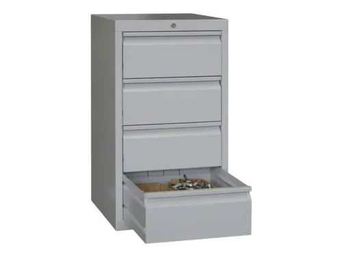 ladekast 900x500x500mm 4laden cilinderslot RAL7035 front RAL7035