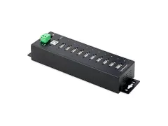 10-Port Industriële USB 2.0 Hub, Rugged USB Hub met ESD Level 4 Besch