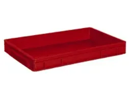 OUTLET Euronorm Stapelkrat Pe 75x600x400mm 14liter Rood