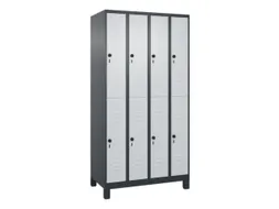 dubbeldekse locker,HxBxD 1950x1000x500mm,4x2vak.,vak B 250mm