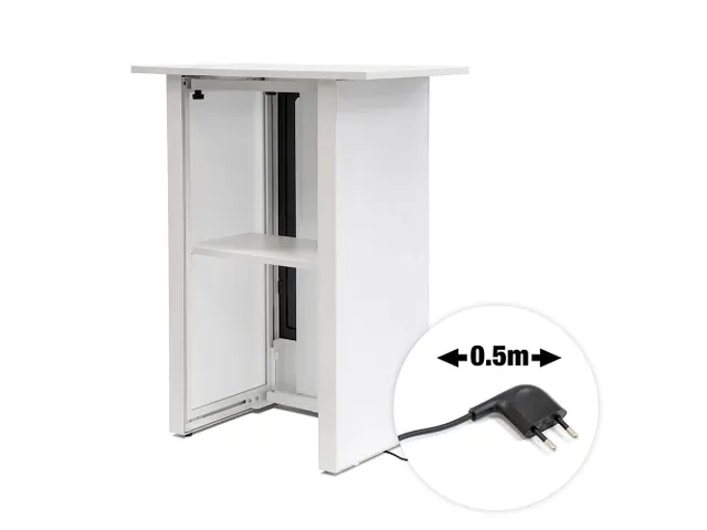 Digital Counter Futuro met 32 inch Samsung scherm Portret Wit